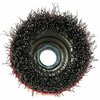 Forney Cup Brush, Crimped, 2-3/4 in x .014 in x 5/8 in-11 Arbor 72755